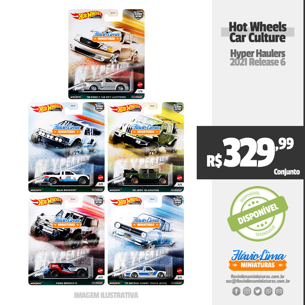 Hot Wheels - Car Culture - Hyper Haulers por R$ 329,99 / Estoque