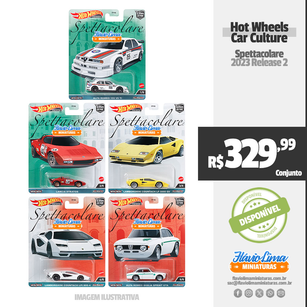 Hot Wheels - Car Culture - Spettacolare por R$ 329,99 / Estoque