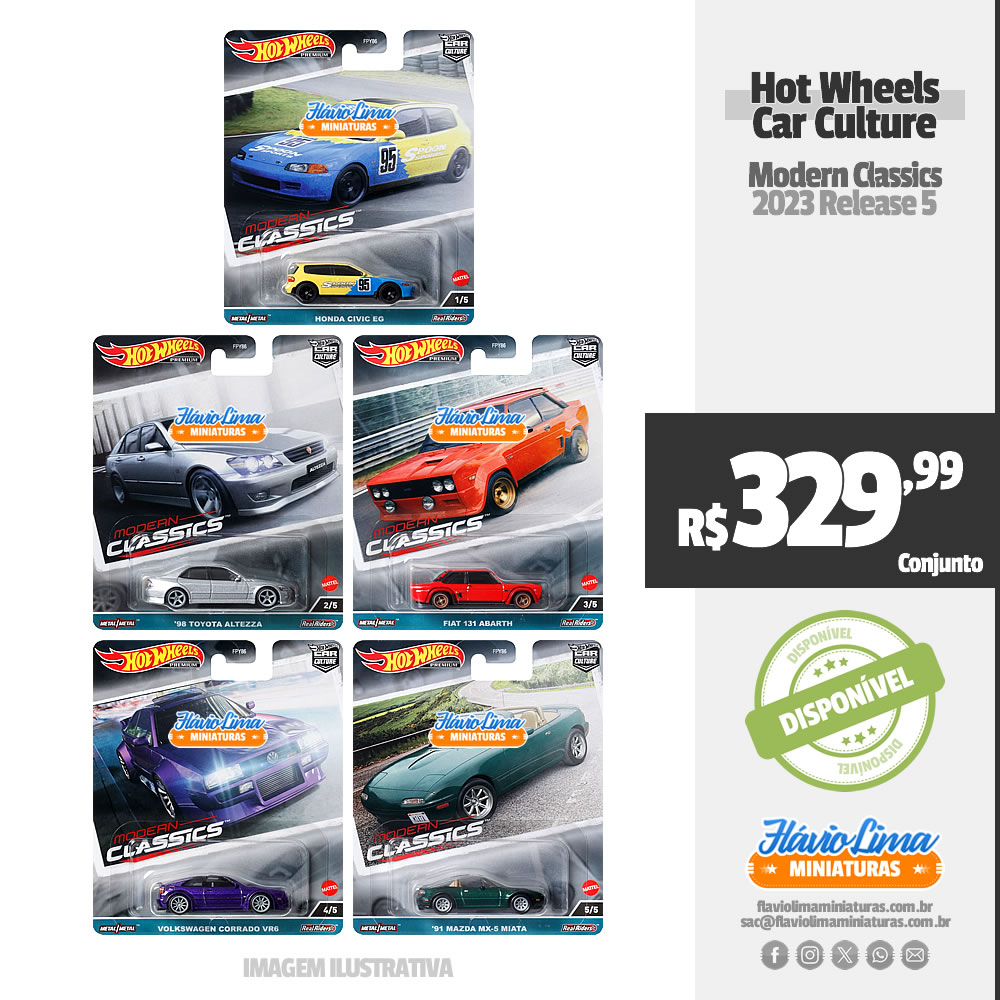 Hot Wheels - Car Culture - Modern Classics por R$ 329,99 / Pré-Venda