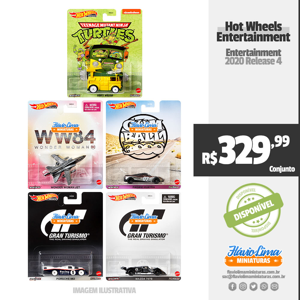 Hot Wheels - Entertainment - Entertainment por R$ 329,99 / Estoque