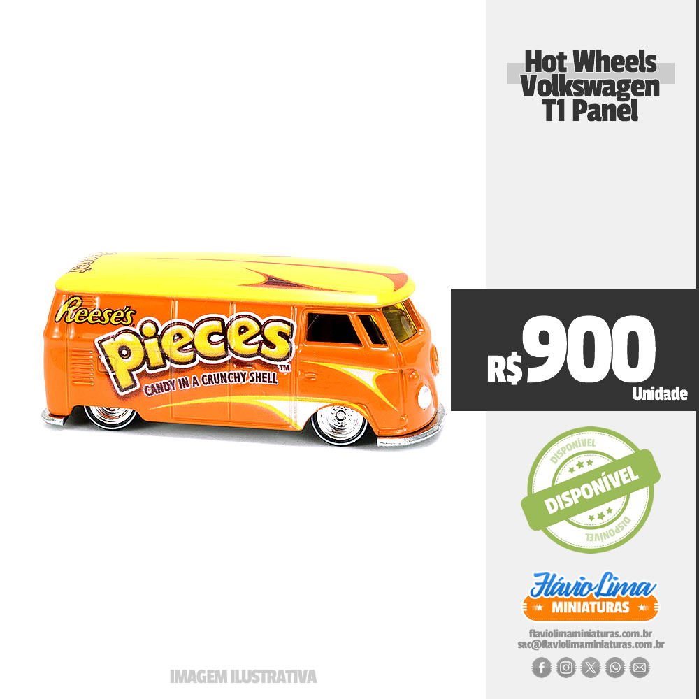 Hot Wheels - Pop Culture - Hershey's / Volkswagen T1 Panel Bus por R$ 900,00 / Novidades