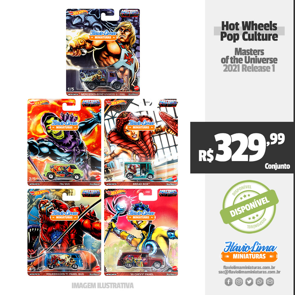 Hot Wheels - Pop Culture - Masters of the Universe por R$ 329,99 / Estoque