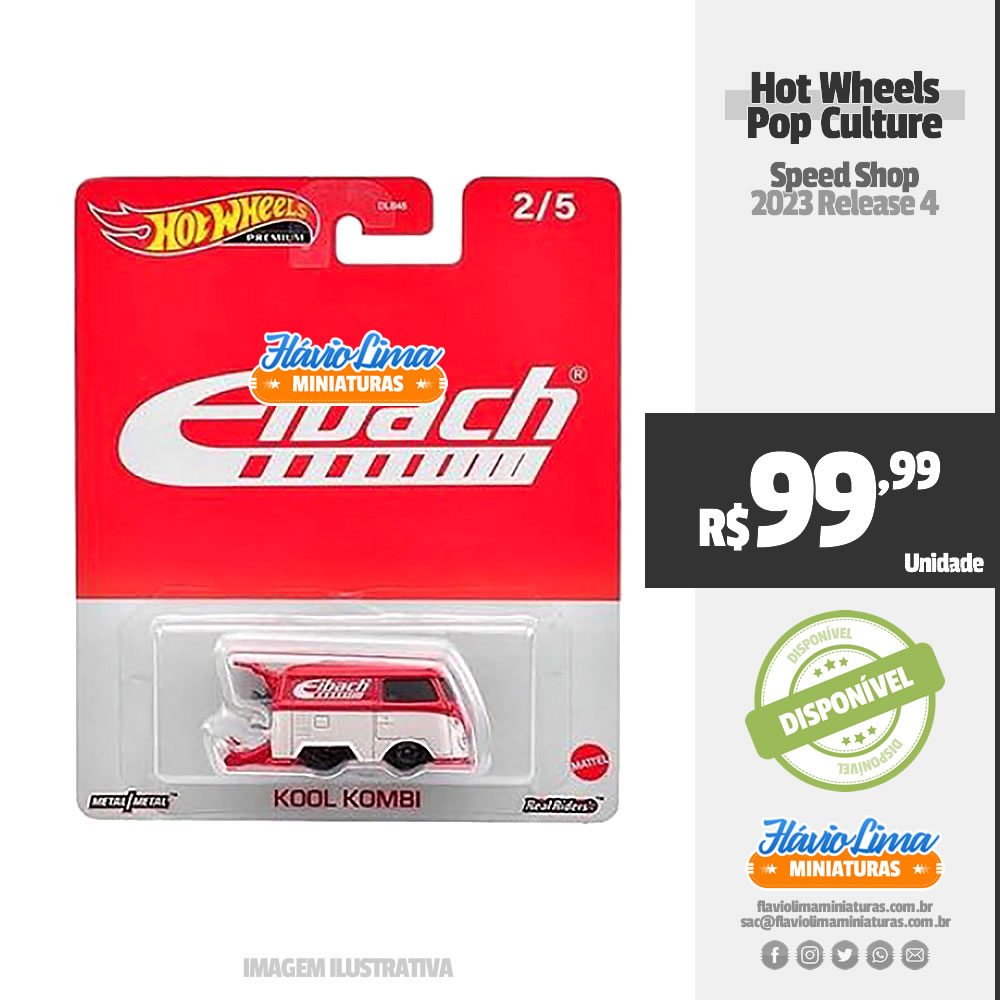 Hot Wheels - Pop Culture - Speed Shop / #2 - Kool Kombi por R$ 99,99 / Novidades