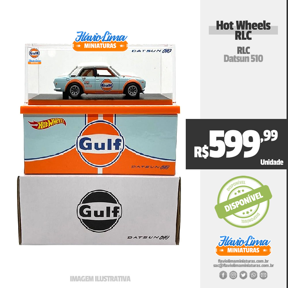 Hot Wheels - RLC - Datsun 510 Gulf por R$ 699,99 / Disponível