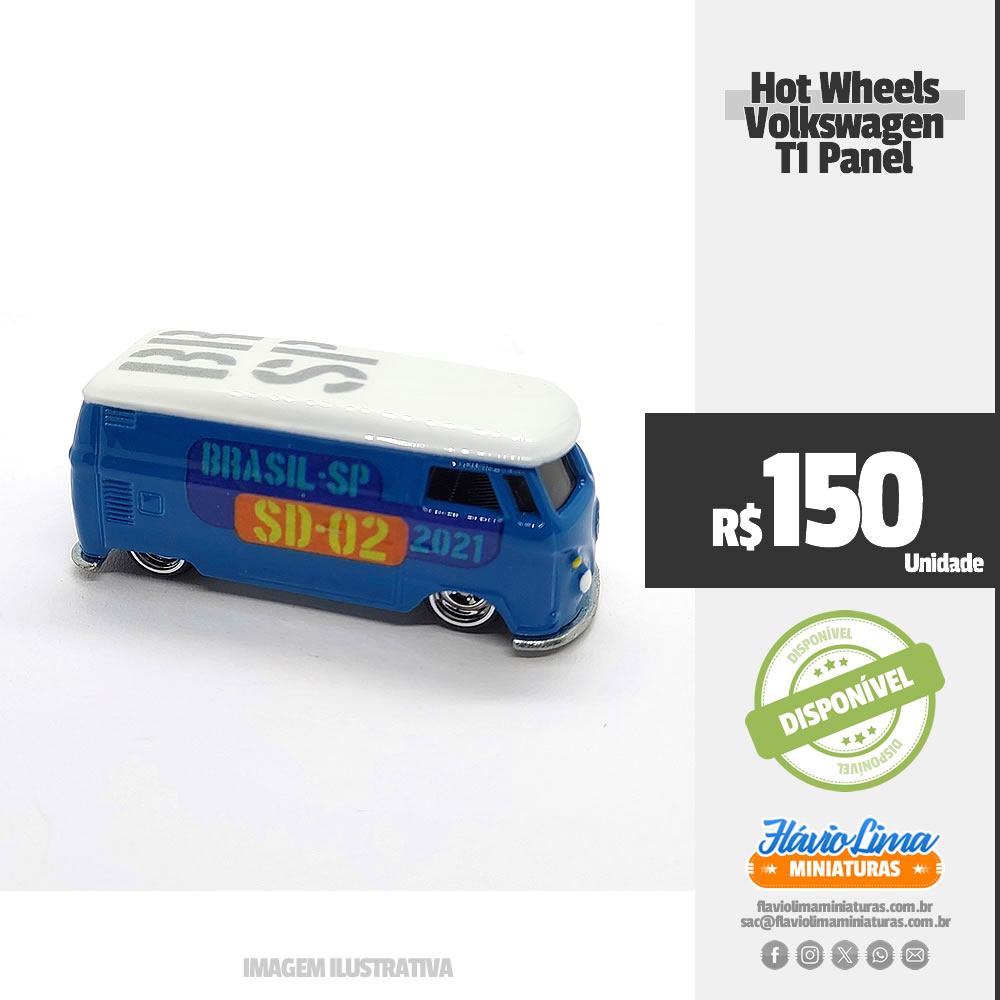 Hot Wheels - Salão DieCast - Volkswagen T1 Panel Bus Custom by Chris Stangler por R$ 150,00 / Novidades