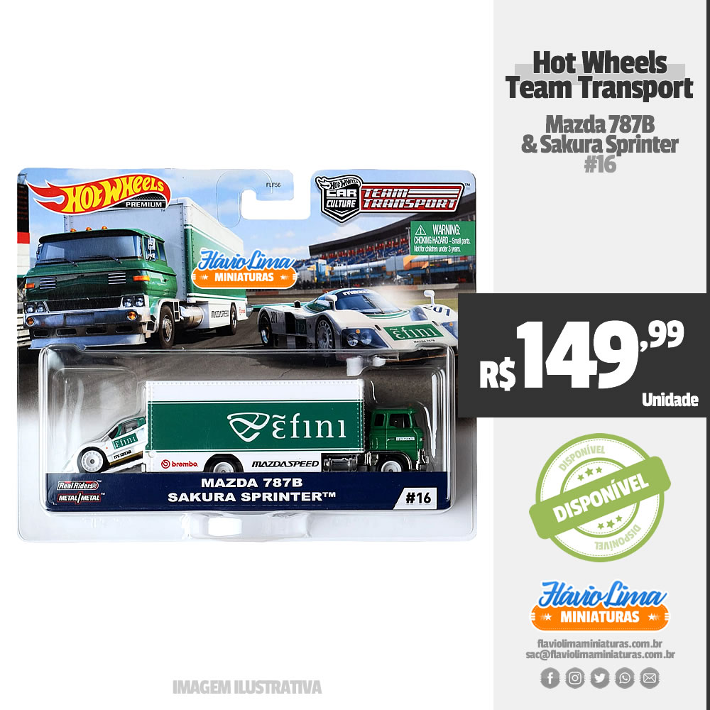 Hot Wheels - Team Transport - Team Transport #16 por R$ 149,99 / Estoque
