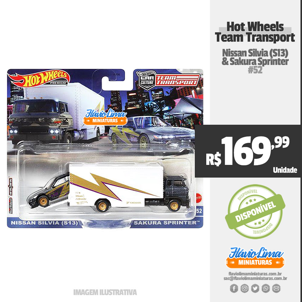 Hot Wheels - Team Transport - Team Transport #52 por R$ 169,99 / Estoque